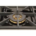 Kucht - 36 po Série KDF Cuisinière Pro Style au gaz propane - Acier inoxydable/Bleu clair-Dimensions du produit 27,75 po L x 36 po L x 36 po H