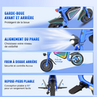 Gyrocopters - Trottinette électrique pour enfants Radi8 - Vitesse 25 km/h - Autonomie 20 km - Éclairage LED - Bleu-Avec une vitesse de pointe de 25 km/h et une fonction de sécurité spécialisée « Push-to-Start », les jeunes pilotes bénéficient d'une accélération fluide et sûre qui leur permet de garder une maîtrise totale de leur trajet