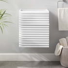 Modway - Render Fixation murale de 18" Armoire de toilette de salle de bain (lavabo non inclus) - Blanc-Coiffeuse à grains de noyer