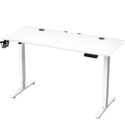 MotionGrey - Bureau debout électrique réglable Ergo2 avec réglages de mémoire - 55 po x 24 po, plateau blanc, cadre blanc-Prix Abordable - Ce bureau debout est offert à un prix concurrentiel pour proposer une solution accessible aux environnements de travail quotidiens, tout en maintenant des normes élevées de qualité, de durabilité et de technologie moderne
