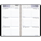 AT-A-GLANCE - Cahier de rendez-vous hebdomadaire 2025 - 8 po H x 4 7/8 po l - Noir - Bilingue-Une semaine sur deux pages