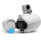 SoundExtreme - ExtremeTower Speakers TBB8 - 2 haut-parleurs de tour amplifiés Bluetooth à piles - blancs-Imperméable et résistant aux rayons uv: Lavez les haut-parleurs de la tour avec un boyau, respectez les normes internationales IPX7, ne vous inquiétez pas avec l’eau salée, l’eau douce, la boue, le sable ou la neige; PP protégé contre les rayons UV et woofer à fibres de carbone avec cadre en caoutchouc santoprène; Enceintes ASA avec 316 vis en acier inoxydable et supports en alliage d’aluminium