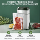 Instaseal - Machine d'emballage sous vide compacte pour sacs alimentaires verticaux-Économisez du temps et de l'argent préservez facilement une variété d'aliments, des viandes et des légumes aux soupes et aux restes, en veillant à ce qu'ils restent frais et savoureux, réduisez les voyages à l'épicerie, achetez en vrac et cuisinez par lots