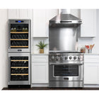 Kucht - 36 po Série KNG Cuisinière Pro Style au gaz propane - Acier inoxydable-Comparable aux cuisines professionnelles, cette cuisinière est équipée d’un four à convection de 22 000 BTU et d’un gril de 10 000 BTU