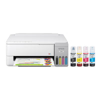 Epson - Imprimante couleur sans fil EcoTank ET-1910 à réservoirs d’encre géants - Blanc-L’imprimante Epson EcoTank inclut une réserve d’encre allant jusqu’à 3 ans, lorsque vient le temps de recharger l’encre, vous économisez jusqu’à 90 % sur le coût de l’encre avec les bouteilles d’encre de rechange comparativement aux cartouches d’encre