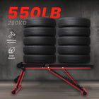 MotionGrey - Banc de musculation ajustable - Banc d’entraînement pliable pour exercices avec haltères - Noir-7
