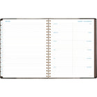 AT-A-GLANCE - Agenda hebdomadaire/mensuel Signature 2025 - 11 po H x 8 3/8 po l - Noir - Anglais-Des pochettes interieures supplementaires en poly double face contiennent toutes vos notes et papiers