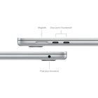 Apple - Portatif MacBook Air 15,3 po, M3, SSD 256 Go, Mémoire unifiée 16 Go, Argent, Anglais-Image nette, son limpide: La caméra HD 1080p, les trois micros et les six haut-parleurs avec Audio spatial vous offrent un son et une image incroyables.