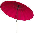 Outsunny - Parasol de jardin réglable - 8 pi - rouge bordeaux-Le design attrayant de ce grand parasol de jardin s'intégrera parfaitement à votre mobilier d'extérieur actuel