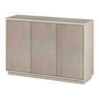 Hudson&Canal - Table de buffet Alston 48" L - Aulne blanc-Le dessus a une capacité de poids de 75 lb, la zone de rangement intérieure peut contenir 20 lb sur chaque étagère