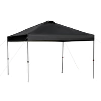 Outsunny - Tente auvent pliante 10 pi l x 10 pi L avec aération sur le toit et sac - Noir-Tonnelle pliante 10' x 10' pouvant accueillir confortablement un groupe