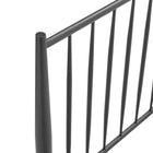 Modway - Adair Fuseau Métal Lit plateforme Queen, Charbon de bois-9