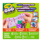 Crayola - Bricolage Paquet supplémentaire farfelu GOO-ENSEMBLE DE BRICOLAGE GOO CRAYOLA : Comprend 2 sachets de poudre à GOO Crayola, 4 p'tits extras mystères, 1 marqueur lavable ultra-propre, 2 pots de rangement, 1 cuillère à mesurer et des instructions