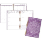 Cambridge - Agenda scolaire hebdomadaire/mensuel Madison 2025-2026 - 8 1/2 po H x 5 1/2 po l - violet - bilingue-Reliure à double spirale