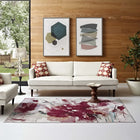 Modway - Blume Floral abstrait Tapis 4 pi l x 6 pi L - Multicolore-Protéger les planchers de la circulation ou des meubles