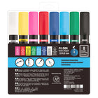 Uni - POSCA Marqueurs à peinture à base d’eau avec pointe pinceau réversible - 1,0 mm/4,0 mm - couleurs assorties - paquet de 8-La peinture non toxique certifiée ACMI est miscible, superposable et diluable