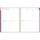 Cambridge - Agenda hebdomadaire/mensuel WorkStyle Balance 2025 - 11 po H x 8 1/2 po l - Violet Rouge - Bilingue-Une semaine par double page dotée d’un espace de planification ouvert pour chaque jour ainsi qu’un espace pour organiser les tâches, les objectifs, les notes et plus encore