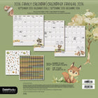 DateWorks - 2026 Calendrier Mural Magnétique Familial 16 Mois - 12 po x 12 po - Animaux - Bilingue -Plus de 300 autocollants, dont des autocollants amusants pour enfants et des autocollants de rappel fonctionnels