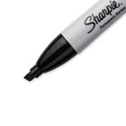 Sharpie - Marqueurs permanents − Pointe biseautée − Noir − Paquet de 4-Corps unique qui ne roule pas