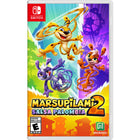 Marsupilami 2: Salsa Palombia pour Nintendo Switch-Un jeu de plateforme en 2D au rythme effréné. Parcourez 4 mondes hauts en couleur dans ce jeu de plateforme ultradynamique ! De la jungle colorée à la ville animée, trouvez les indices qui vous mèneront à la cachette de la Reine des momies. Relevez des défis toujours plus intenses pour affronter cette dernière lors d'une ultime confrontation