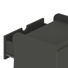 Manhattan Comfort - Lot de 2 tables de chevet Coney 19,68" style mid-century moderne - gris-Parfait pour le rangement de la chambre, les lampes ou les objets de décoration