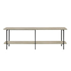 Manhattan Comfort - Console moderne Celine 70,87 po - Gris-Console basse moderne contemporaine parfaite pour le salon et le bureau à domicile