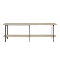 Manhattan Comfort - Console moderne Celine 70,87 po - Gris-Console basse moderne contemporaine parfaite pour le salon et le bureau à domicile
