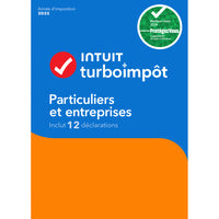 TurboImpôt Particuliers et entreprises 2025 - 12 Déclarations - Français - Windows [Téléchargement]-Conçu pour les revenus des particuliers et des travailleurs autonomes