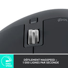 Logitech - MX Master 3S Souris pour entreprise - Graphite-Technologie Quiet Click, défilement par molette MagSpeed
