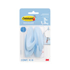Command - Ensemble de crochets moyens de Série Designer, motif - Sky - 4 crochets, 6 bandes-Comprend: 4 crochets, 6 bandes de taille moyenne; chaque crochet supporte 3 lb (1,36 kg)