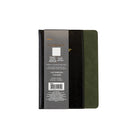 Cambridge - Carnet à poche avant - 8" x 6" - Vert-Couvertures avant et arrière robustes, noires avec des accents et des coutures vertes. 