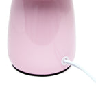 Simple Designs - Petite Round Table Lamp - Light Pink With Matching Shade-8