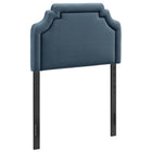 Modway - Magnolia Cuir végane Tête de lit - Bleu Cadet-Rembourrage en cuir végane