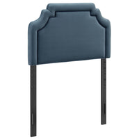 Modway - Magnolia Cuir végane Tête de lit - Bleu Cadet-Rembourrage en cuir végane