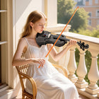 HOMCOM - Kit de violon taille 4/4-Fabriqué en épicéa, tilleul et érable, créant un son chaud et résonnant 