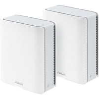 ASUS - Routeur sans fil Ethernet ZenWiFi BT10 Wi-Fi 7 - Paquet de 2-Le WiFi 7 tribande atteint des vitesses allant jusqu'à 18 Gbit/s avec le WiFi 6 GHz, le MLO et le 4K-QAM
