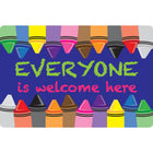 Ashley Productions - Smart Poly Tapis de souris pour ordinateur - 8" x 10" - Tout le monde est le bienvenu ici - Crayons - Paquet de 6-Dites bonjour à un regain de motivation à chaque fois que vous cliquez et faites défiler.