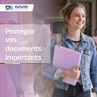 Davis Group - Classeur à anneaux à 3 compartiments - anneaux ronds de 2 -5 cm - couleur Lavande-Cette reliure avec pochette de recouvrement convient parfaitement aux manuels, rapports et présentations