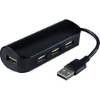 Staples - Concentrateur USB-A à 4 ports - Noir -Finition noire – La finition noire s’harmonise parfaitement avec l’aménagement du bureau