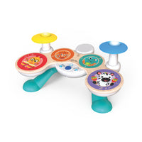 Baby Einstein - HAPE Tambours Magic Touch Together Tune Connecté-Jeu et collaboration Sparks – Bébé peut jouer seul ou avec ses amis, ses frères et sœurs en se connectant sans fil à d'autres instruments Connected Magic Touch  Together in Tune  à portée