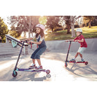 Yvolution - Fliker Air A3 Trottinette de Cascade - Mauve-Pliable. Nous avons également ajouté des roulettes pivotantes en PU à roulement fluide et un mécanisme de pliage permettant aux parents de replier la trottinette en quelques secondes, idéale pour un transport et un rangement faciles.