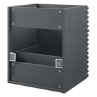 Modway - Render Fixation murale de 18" Armoire de toilette de salle de bain (lavabo non inclus) - Gris-7