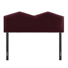 Modway - Cosette Performance Velvet Tête de lit Queen size, Mûrier-Amorti en mousse dense