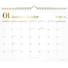 Cambridge - Calendrier mural mensuel WorkStyle 2025 - 11 7/8 po H x 14 7/8 po l - bilingue-Format des pages : 11 7/8 po H x 14 7/8 po l