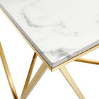 Modway - Vertex Métal d’or Acier inoxydable Table d’appoint - Or Blanc-6