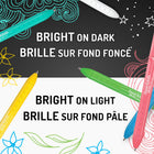 Paper Mate - Stylos InkJoy Bright de Paper Mate, stylos à gel, pointe moyenne (0,7 mm), rétractables, couleurs vives assorties, 6 unités-L’encre fluide offre une agréable expérience d’écriture à chaque mot