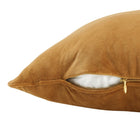 Modway - Enhance 18 po Performance Velvet Coussin décoratif in Cognac-Moulures en tuyauterie française