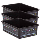 Teacher Created Resources - Tableau noir illumine grand bac de stockage en plastique, pack de 3-Créez une salle de classe magnifiquement organisée avec ces grands bacs de rangement.