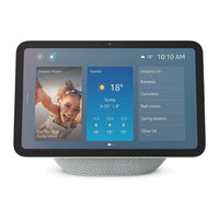 Amazon - Echo Show 8, hub intelligent avec écran de 8,7 pouces et accès anticipé à Alexa+ - Blanc glacier-Puissant et intelligent, magnifiquement conçu : l’écran intelligent repensé de 8,7 pouces est doté d’un écran tactile HD éclatant avec une surface d’affichage 15 % plus grande que celle de l’Echo Show 8 (sortie en 2023), d’un hub domotique intégré, d’une puce AZ3 Pro pour des performances puissantes et de la technologie Omnisense pour des expériences hautement personnalisées