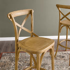 Modway - Gear Tabouret de bar - Naturel-Capacité de poids : 330 lb.